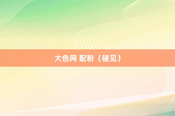 大色网 配粉（碰见）