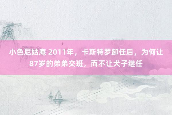 小色尼姑庵 2011年，卡斯特罗卸任后，为何让87岁的弟弟交班，而不让犬子继任