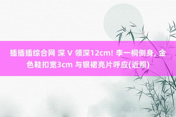 插插插综合网 深 V 领深12cm! 李一桐侧身, 金色鞋扣宽3cm 与银裙亮片呼应(近照)