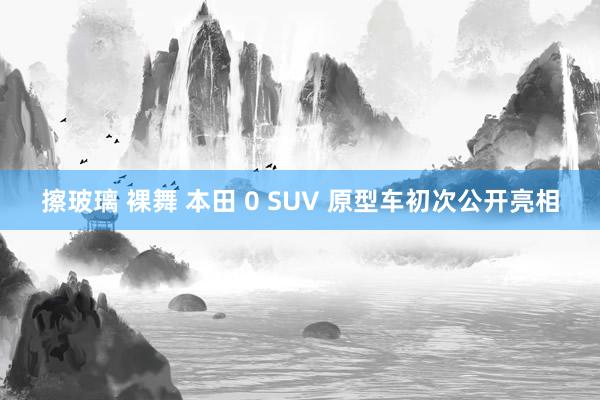 擦玻璃 裸舞 本田 0 SUV 原型车初次公开亮相